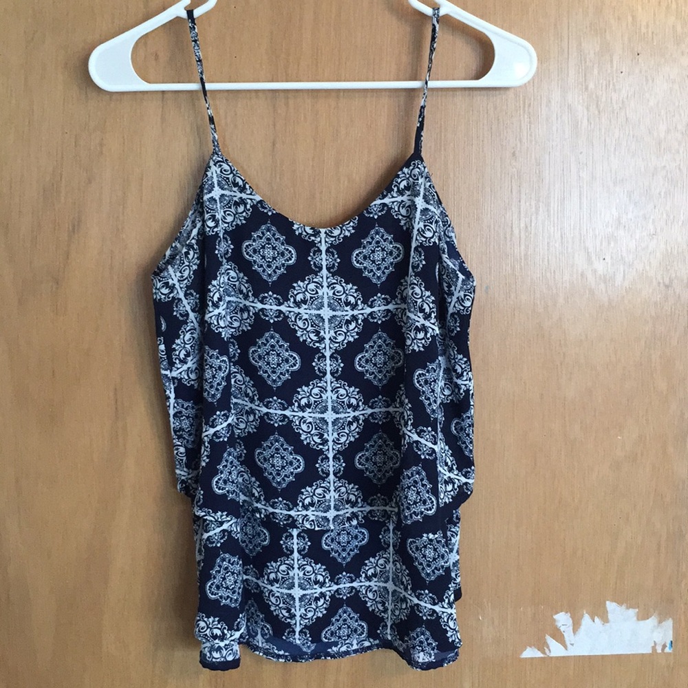 Francescas Navy and White summer tank